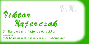 viktor majercsak business card